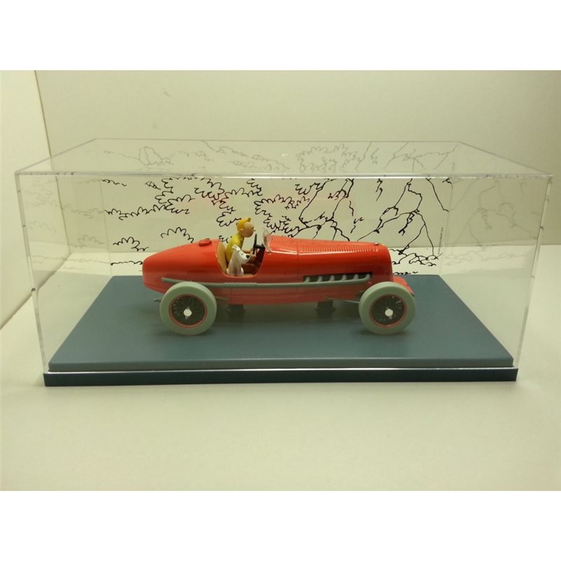 Tintin Car Amilcar Resin Statue Moulinsart 29901 Xfueru