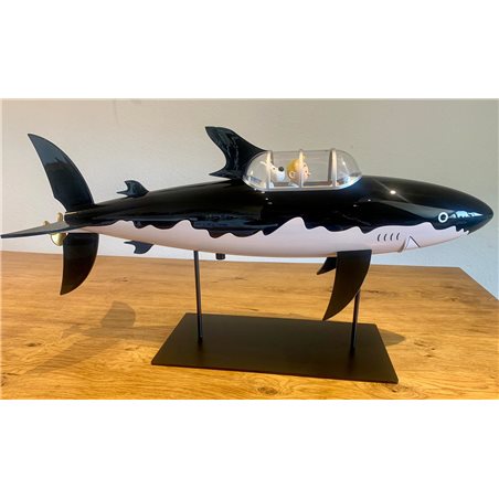 Tintin Submarine Shark Resin Statue Moulinsart 40029 Xfueru