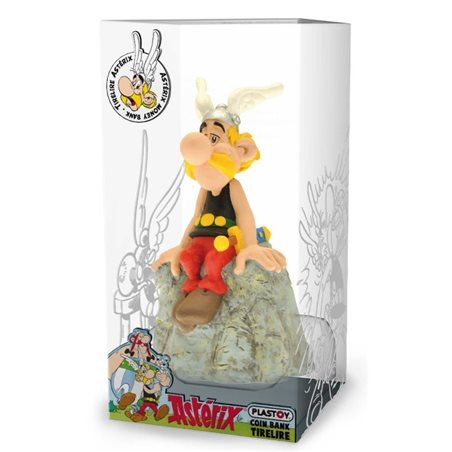 Asterix & Obelix Spardose Asterix auf Stein (Plastoy 80039)