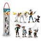 Lucky Luke Figurine Tube The Robbery with 7 figures (Plastoy 70387)