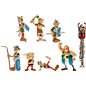 Asterix Figurine: Tube Asterix fight with 7 Mini-figurines