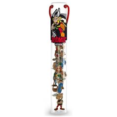 Asterix Figurine: Tube Asterix fight with 7 Mini-figurines