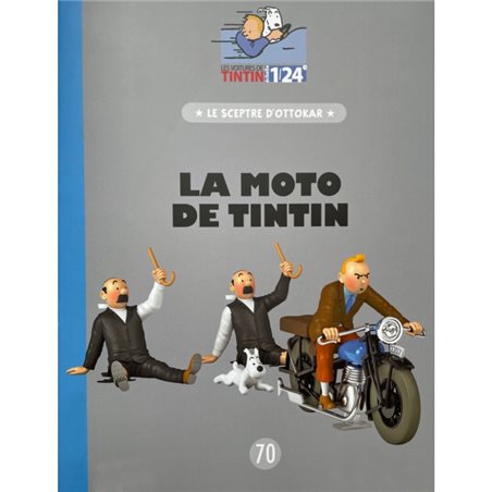 Tintin Transport Model car: Motorcycle of King Ottokar's Sceptre Nº70 1/24 (Moulinsart 29970)