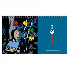 Agenda de poche 2024 Tintin et la musique 10x15cm (24467)