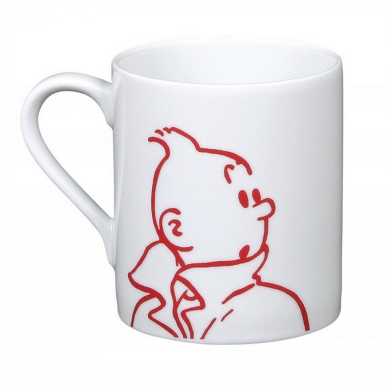 Tintin Mugs: Porcelain mug Tintin Portrait (Moulinsart 47977)