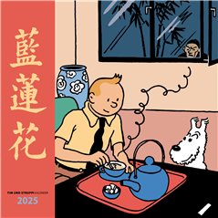 Tintin Calendar 2025, German 30x30cm (Moulinsart 24486)