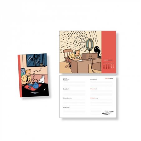 Tintin Pocket diary agenda 2025, 9x16cm (Moulinsart 24490)