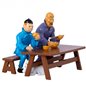 Tintin Figurine: Collectible Tintin and Snowy, the lunch scene (Moulinsart 29264)