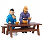 Tintin Figurine: Collectible Tintin and Snowy, the lunch scene (Moulinsart 29264)